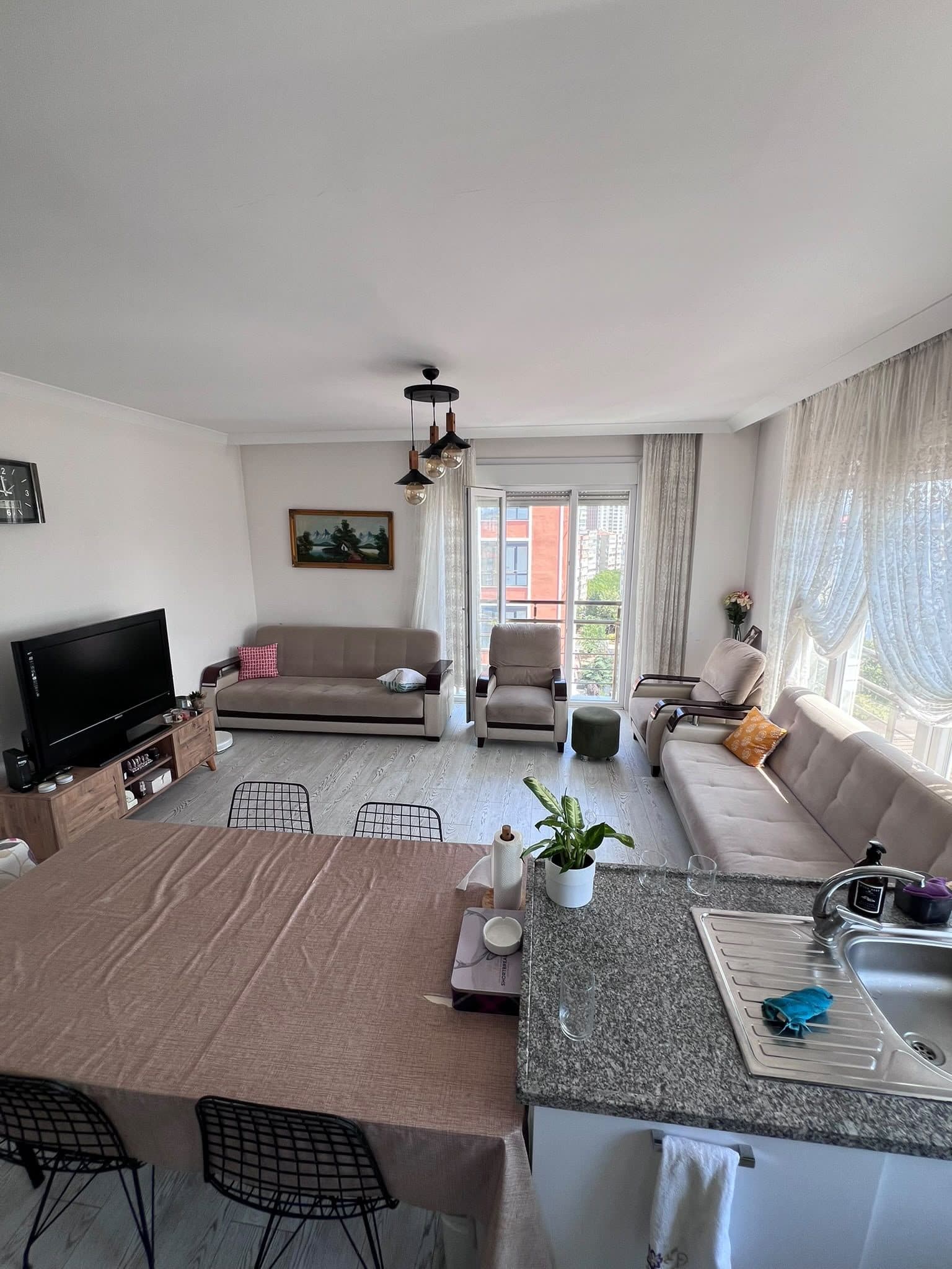 Merdivenköy 160 m² Net 4+2 Duplex with Unobstructed City View
