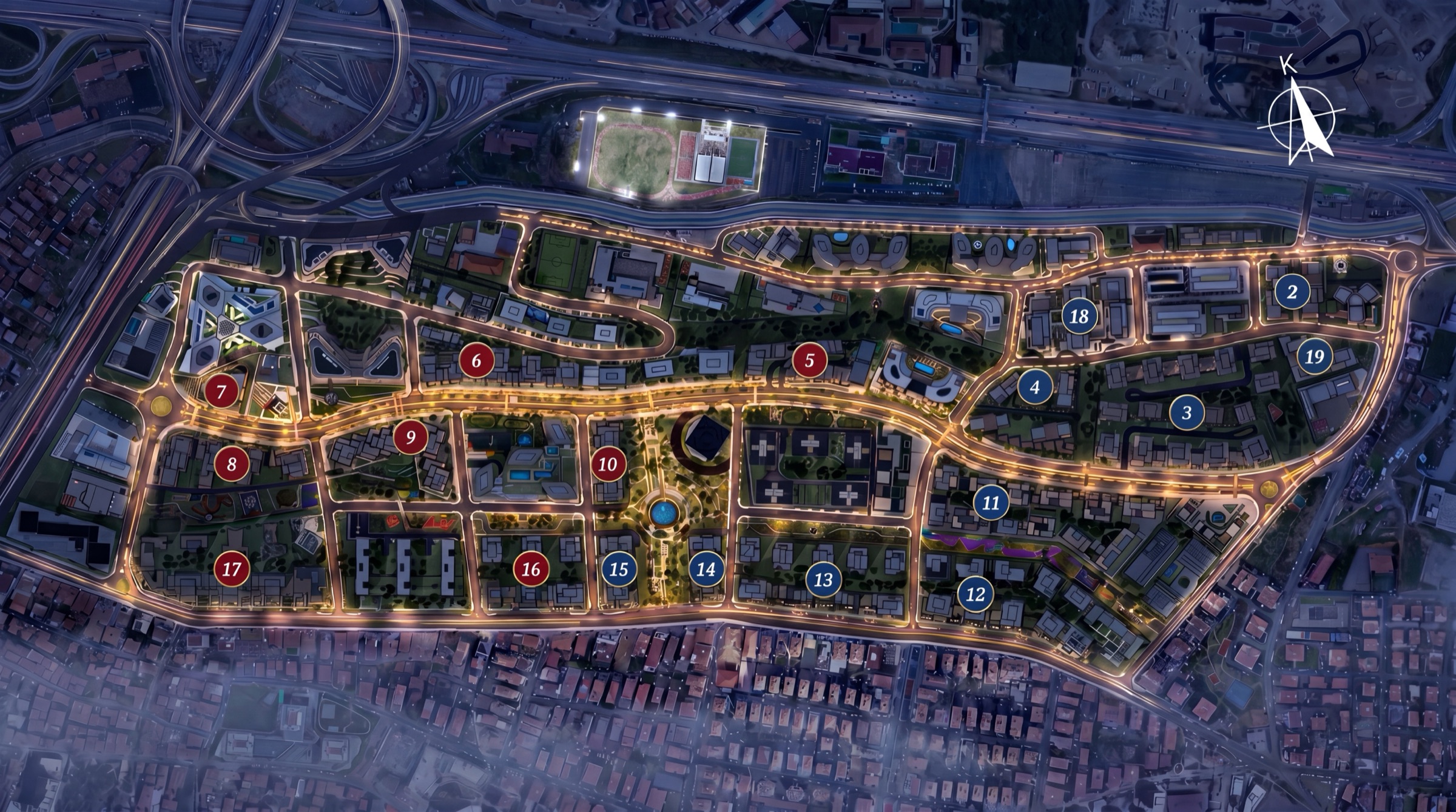 Kuş bakışı Fikirtepe